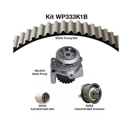 Dayco 04-06 Volkswagen Water Pump Kit, Wp333K1B WP333K1B